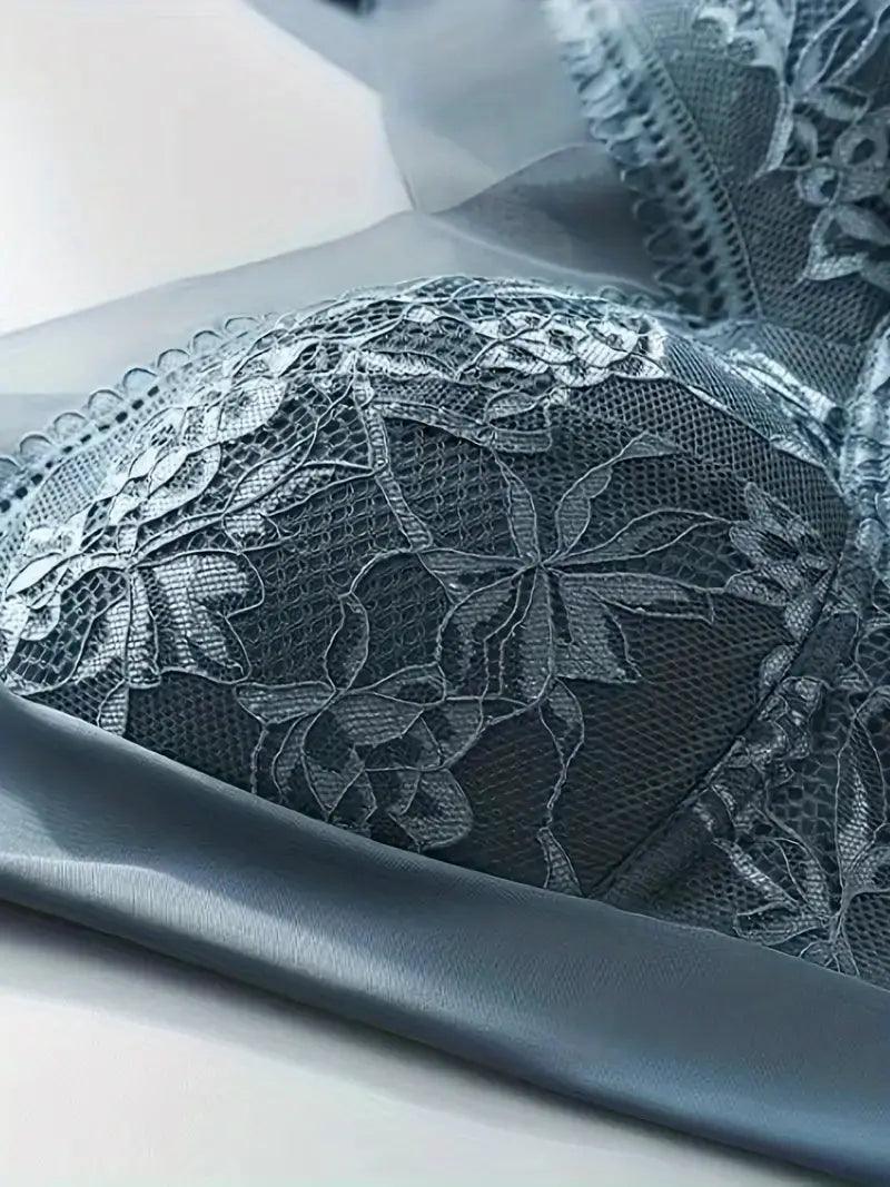 Soutien-gorge femme – Couvrant intégral – Sans armatures – Dentelle – Confort respirant