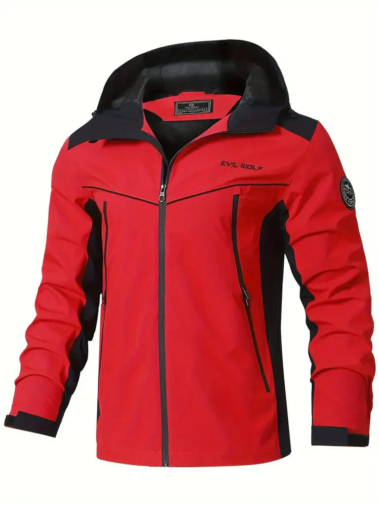 Veste homme outdoor – Imperméable – Capuche – Poches zippées – Détails réfléchissants