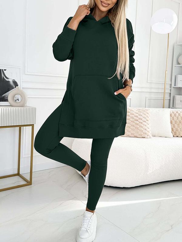 Sweat à capuche femme, coupe décontractée, en tricot doux, côtelé, grande