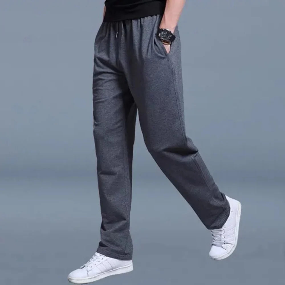 Pantalon de jogging homme – Coupe décontractée – Maille respirante – Poches latérales