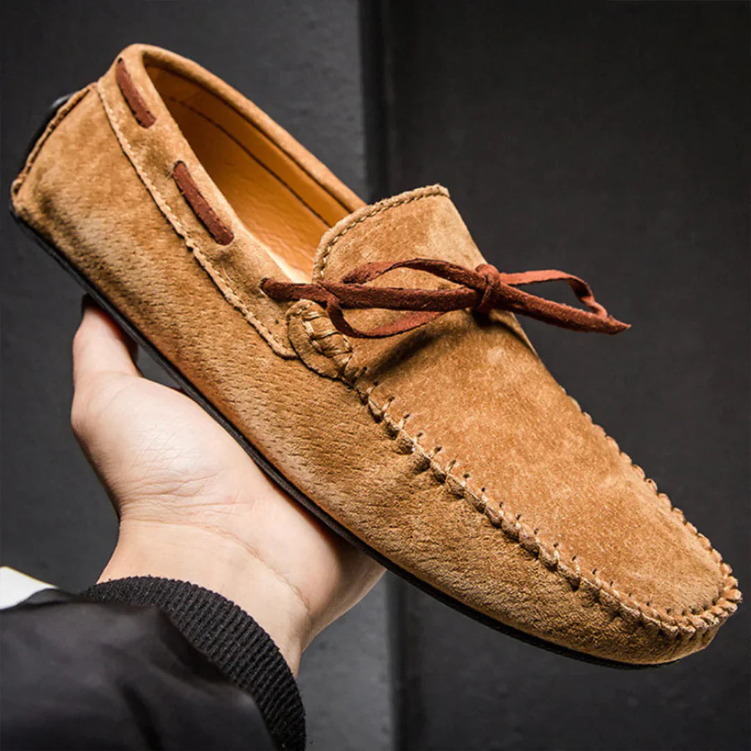 Mocassins Homme – Coupe Épurée – Tissu Respirant – Couture Style Mocassin – Enfilage Facile
