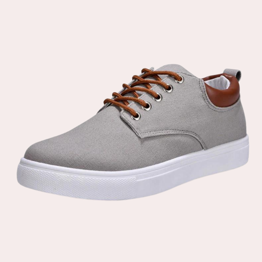 Chaussures basses homme – Slim fit – Similicuir – Semelle en caoutchouc blanc