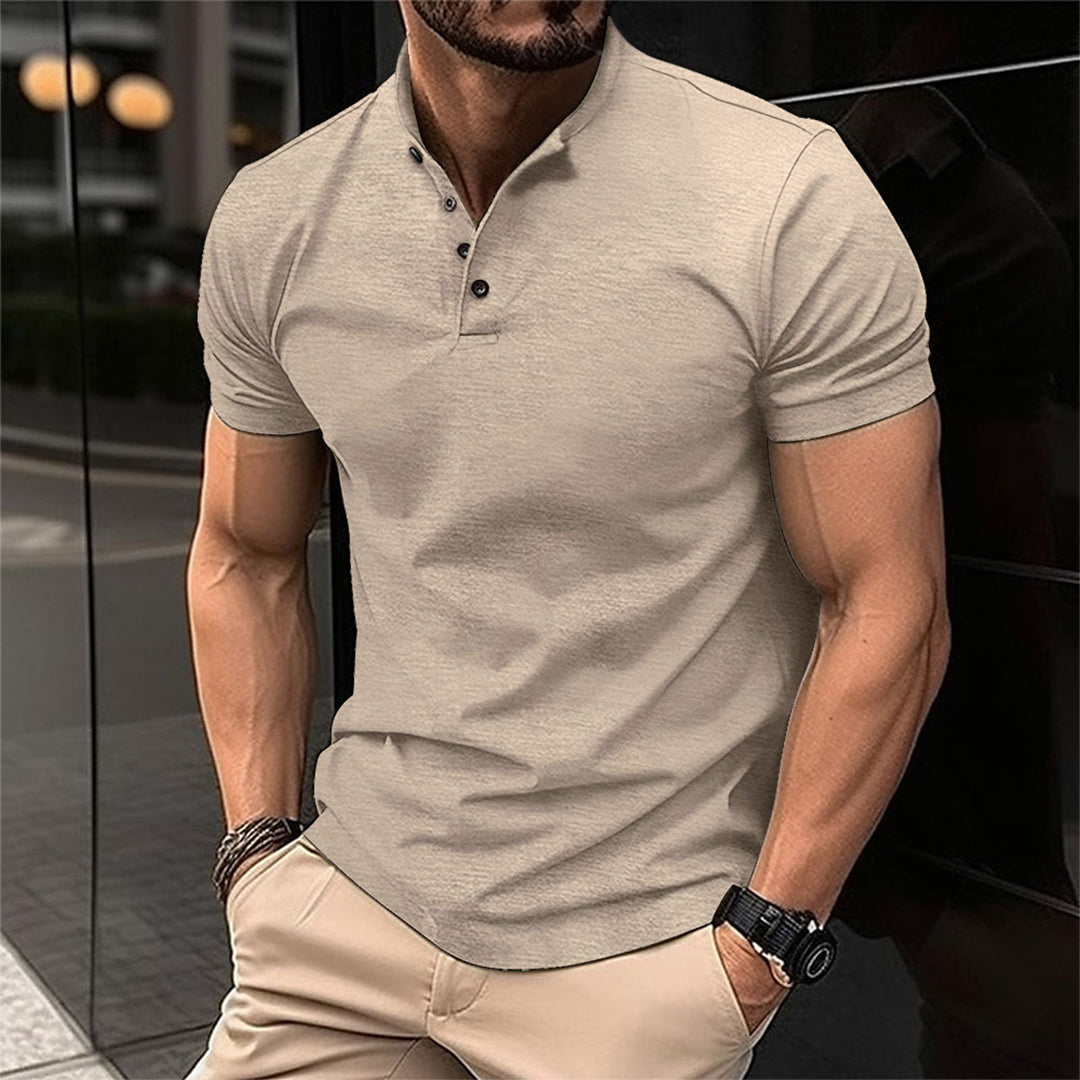 Polo homme – Coupe ajustée – Maille douce – Manches courtes