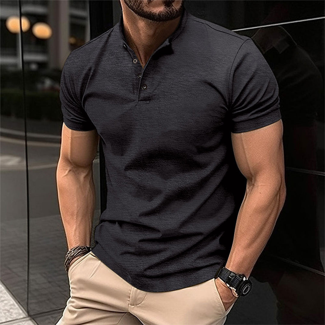 Polo homme – Coupe ajustée – Maille douce – Manches courtes