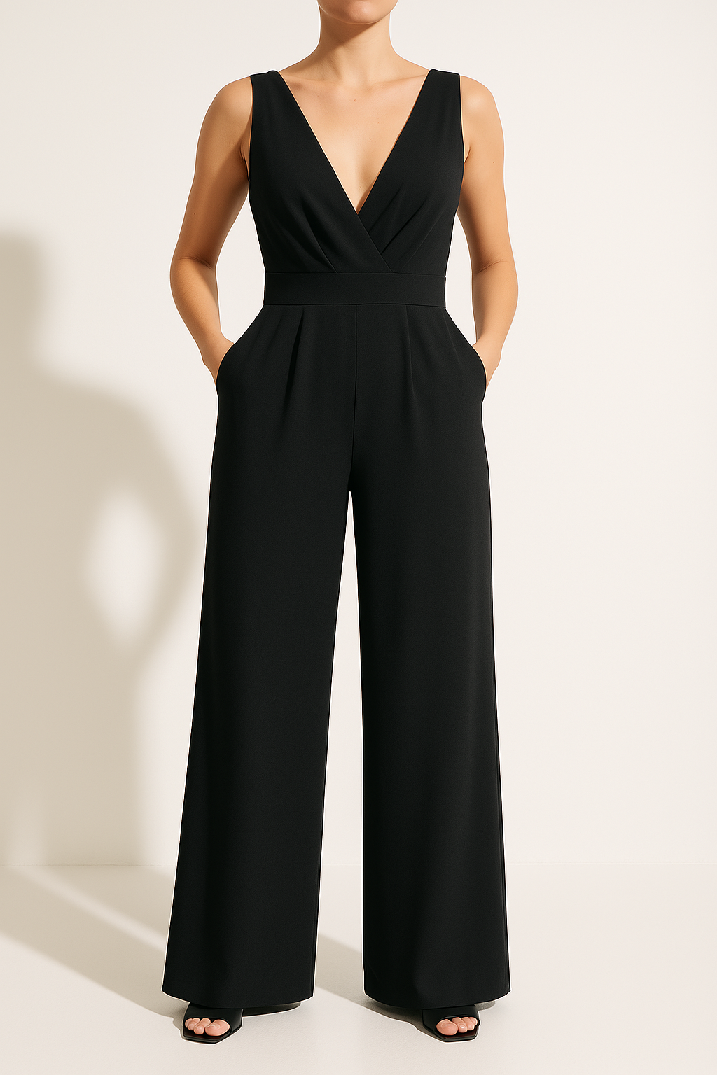 Combinaison Femme – Coupe Slim – Sans Manches – Jambes Larges