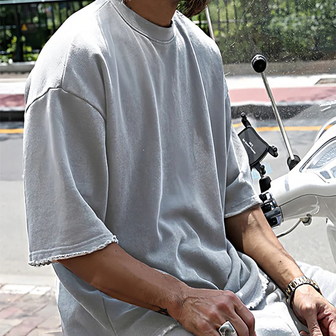 Ensemble Homme Décontracté – T-shirt Oversize et Short – Coupe Ample