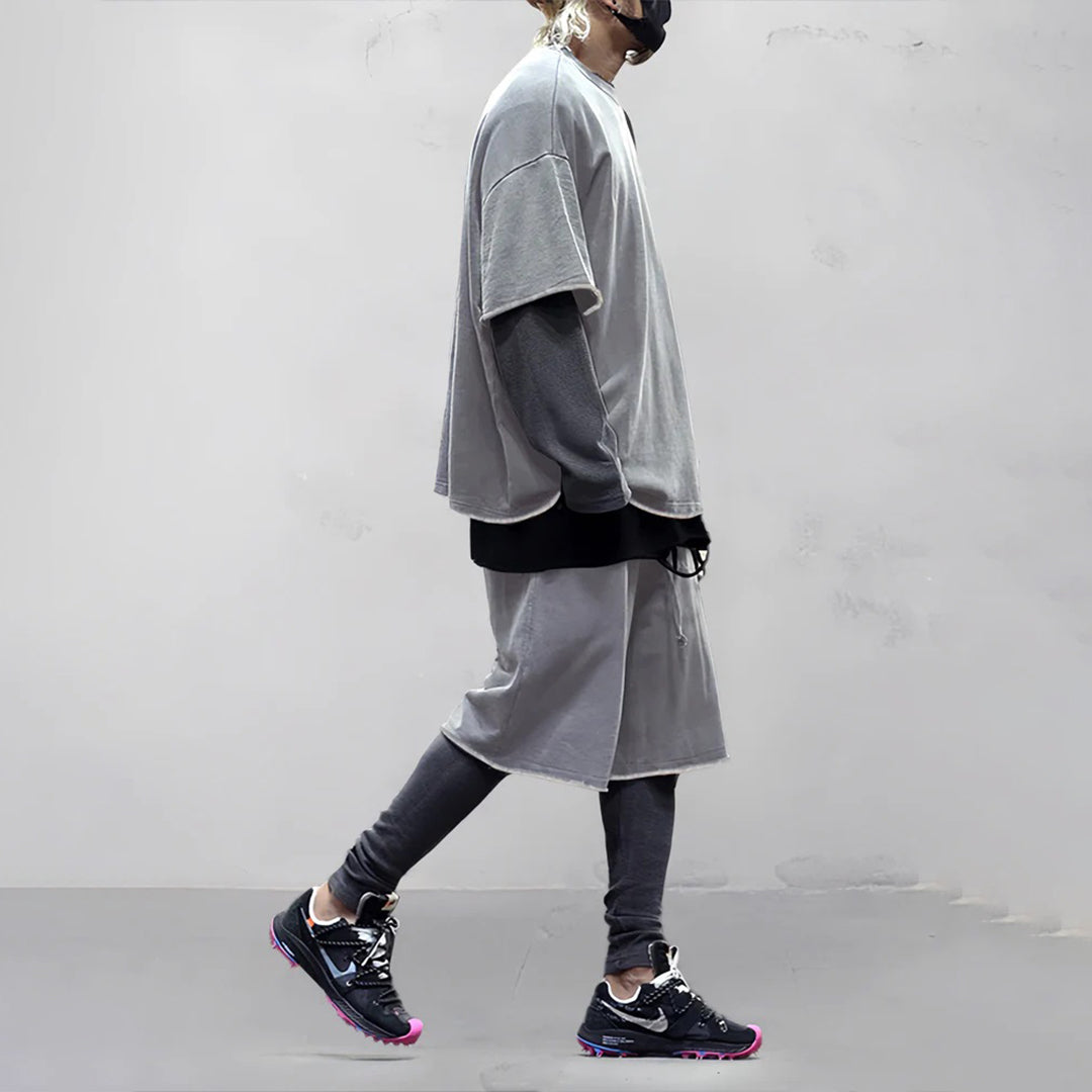 Ensemble Homme Décontracté – T-shirt Oversize et Short – Coupe Ample