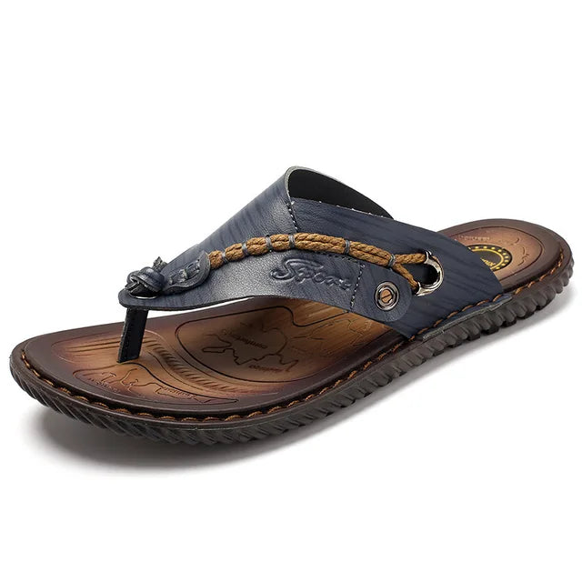 Tongs homme – Bride – Semelle antidérapante – Bout ouvert confort
