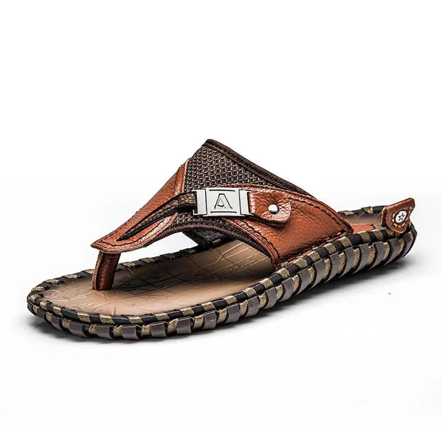 Tongs homme – Bride – Semelle antidérapante – Bout ouvert confort