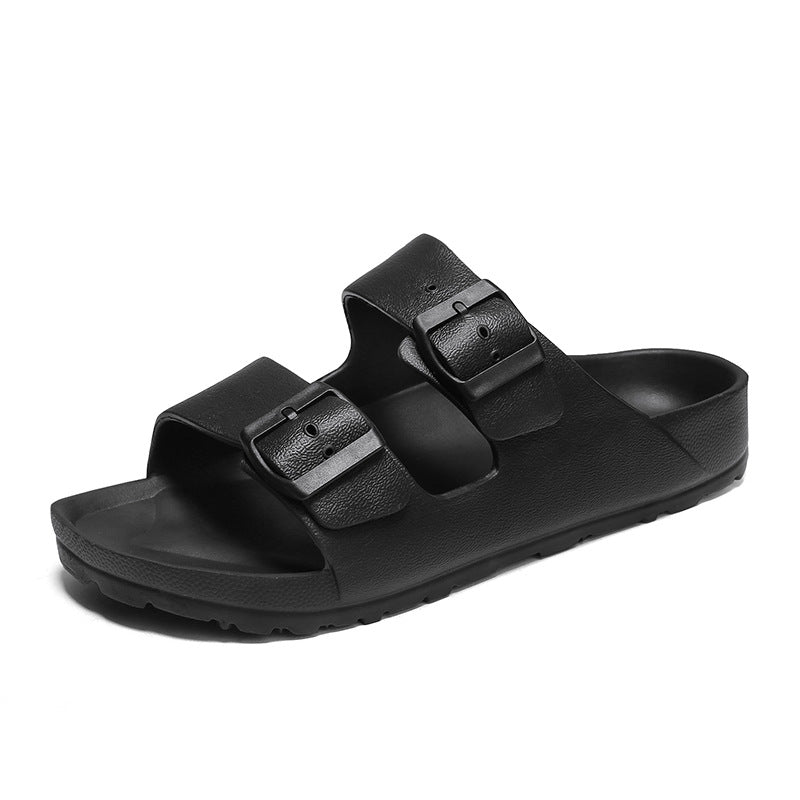 Sandales homme – Bout ouvert – Semelle épaisse – Brides à boucle ajustables