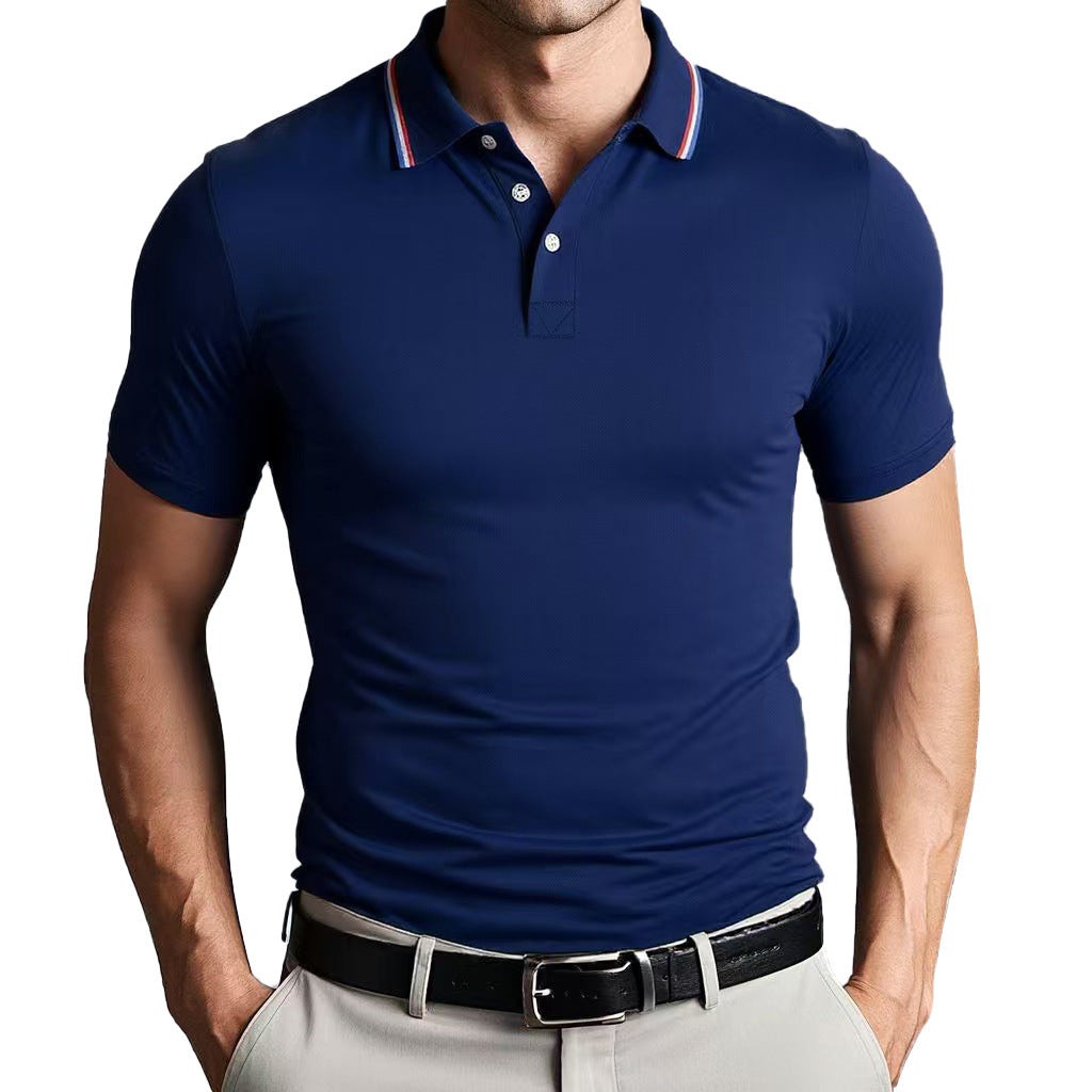 Polo pour homme - Coupe ajustée - Tissu doux et respirant - Manches courtes élégantes