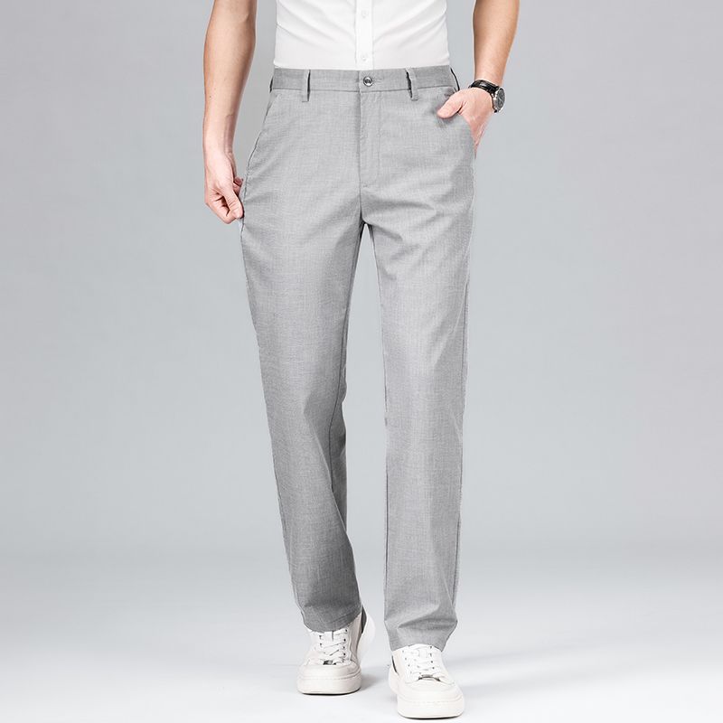 Pantalon Homme – Coupe Droite Classique – Tissu Respirant – Style Décontracté Chic