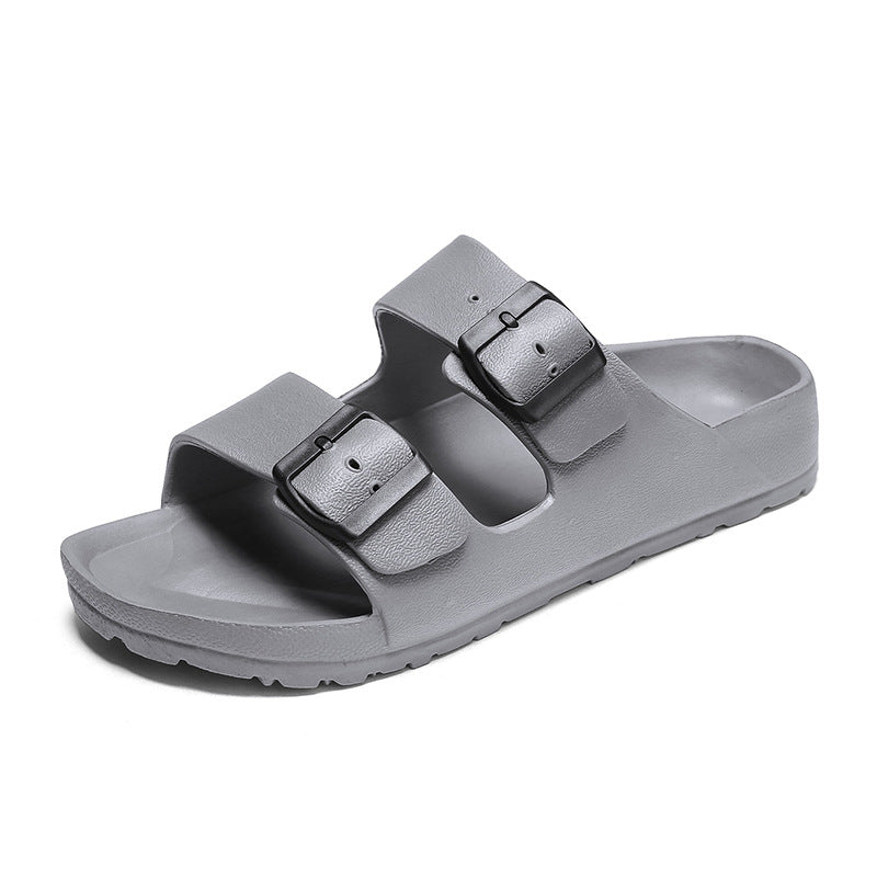 Sandales homme – Bout ouvert – Semelle épaisse – Brides à boucle ajustables