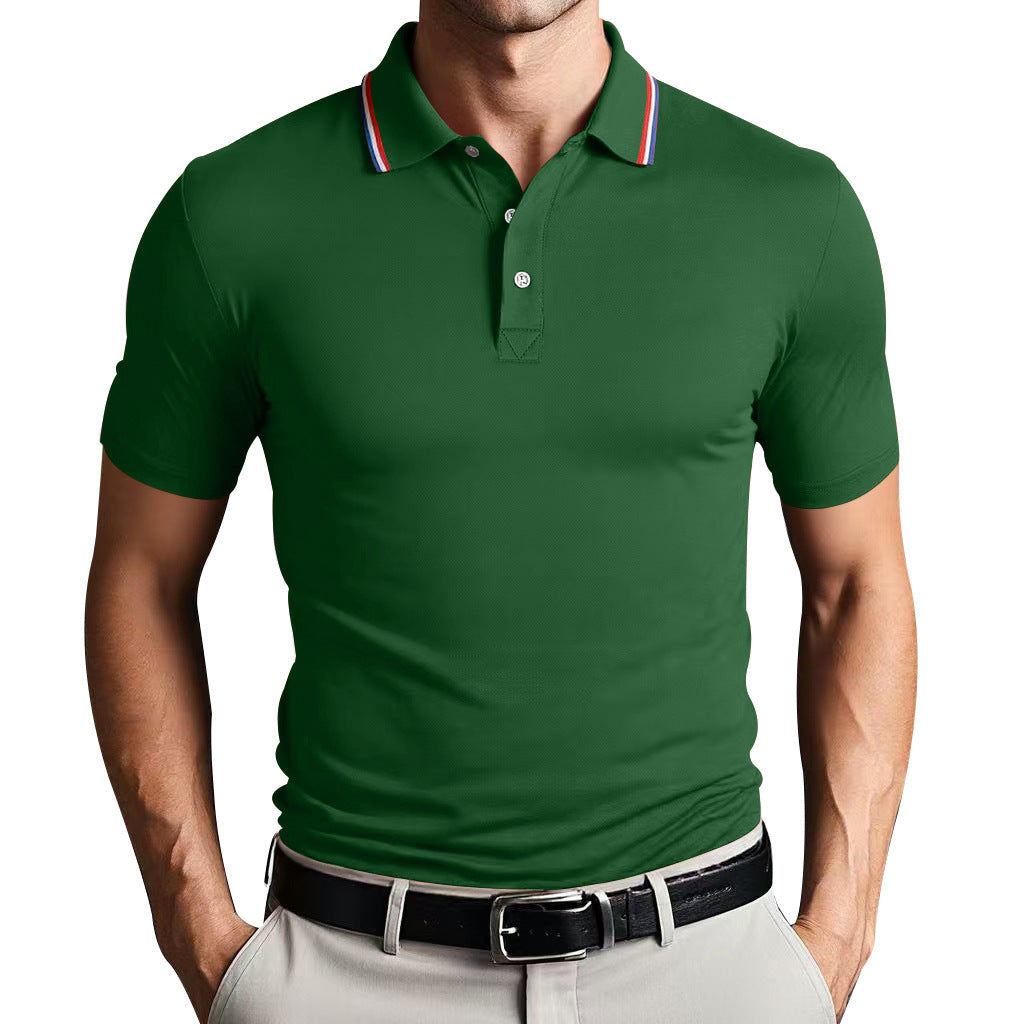 Polo pour homme - Coupe ajustée - Tissu doux et respirant - Manches courtes élégantes