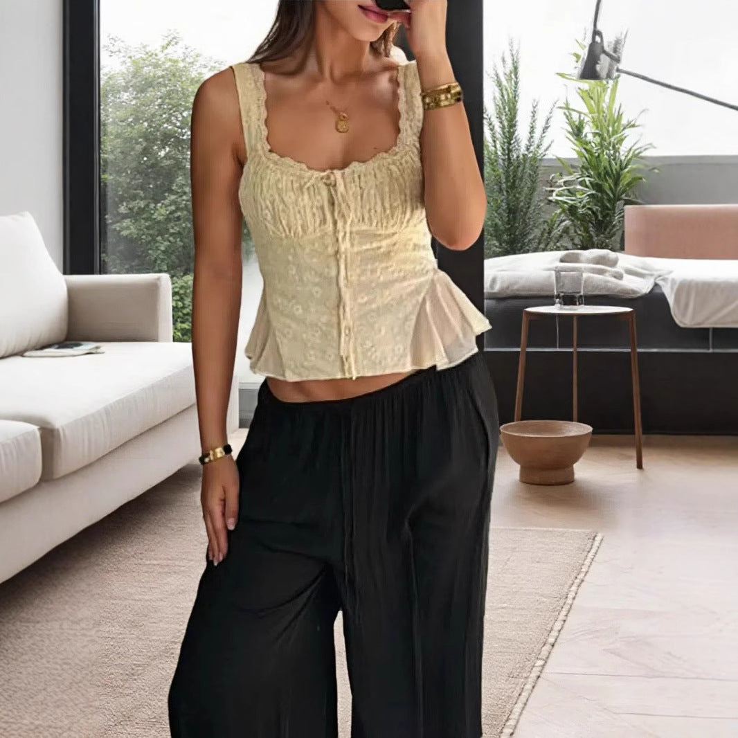 Tenue Femme – Haut en Dentelle Épaules Dénudées + Jupe Sirène – Coupe Ajustée Élégante