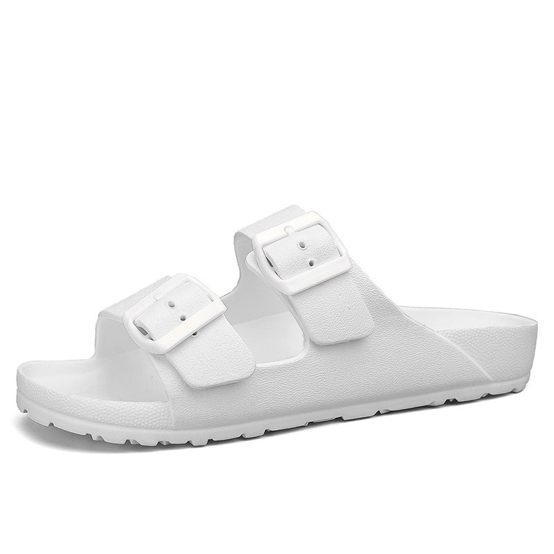Sandales homme – Bout ouvert – Semelle épaisse – Brides à boucle ajustables