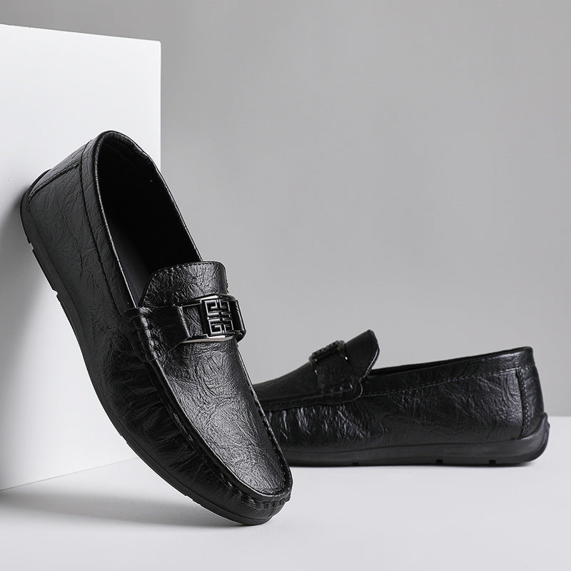 Men's loafers – Classic style – Glossy finish – Breathable comfort