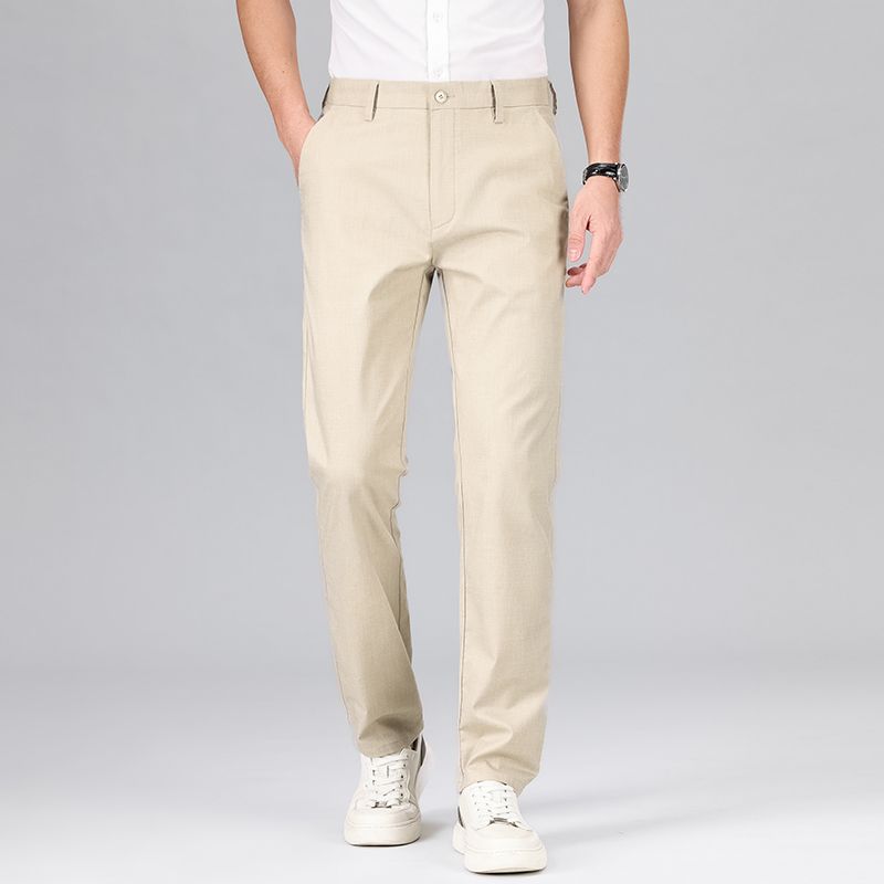 Pantalon Homme – Coupe Droite Classique – Tissu Respirant – Style Décontracté Chic