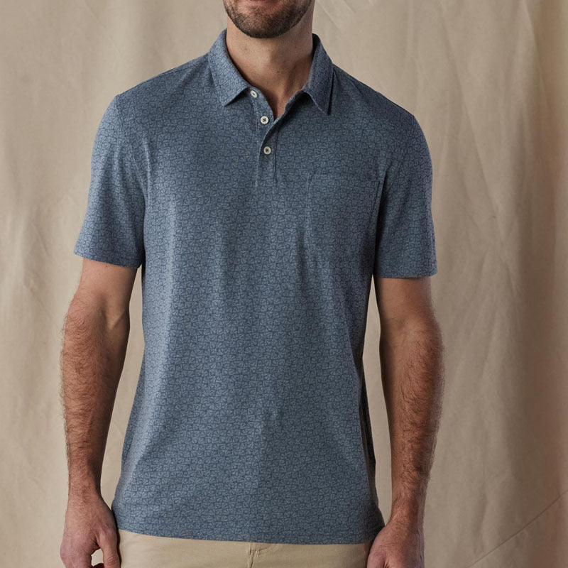 Polo homme – Coupe classique – Tissu respirant – Manches courtes – Poche poitrine