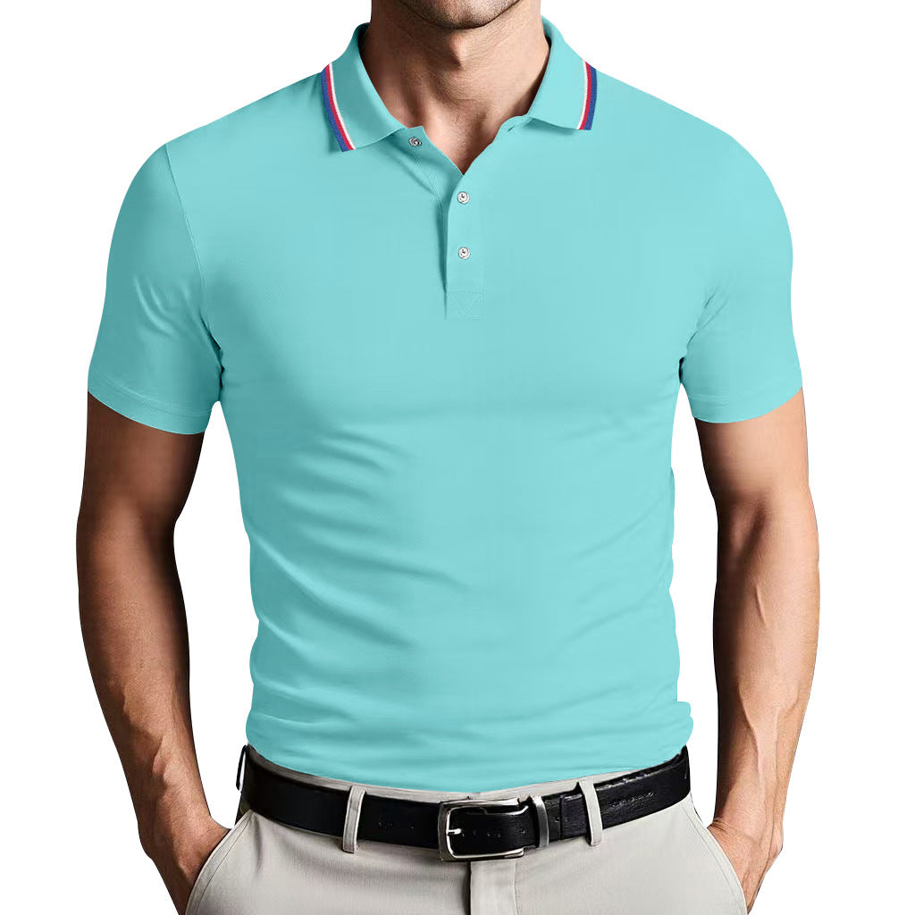 Polo pour homme - Coupe ajustée - Tissu doux et respirant - Manches courtes élégantes