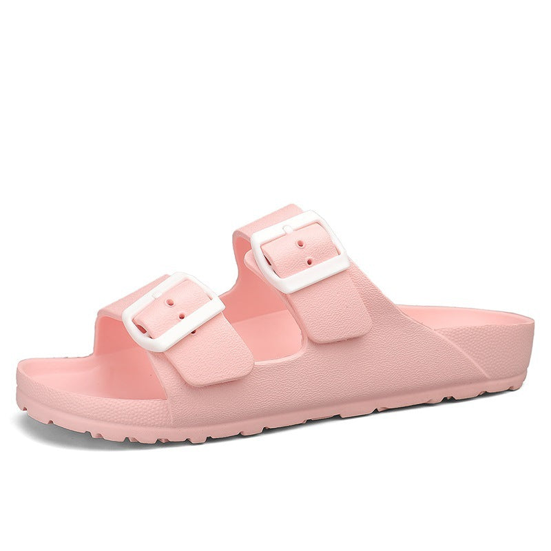 Sandales homme – Bout ouvert – Semelle épaisse – Brides à boucle ajustables