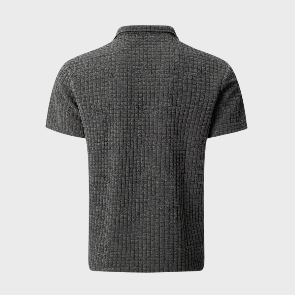Polo homme – Coupe slim – Maille douce – Finition contrastée