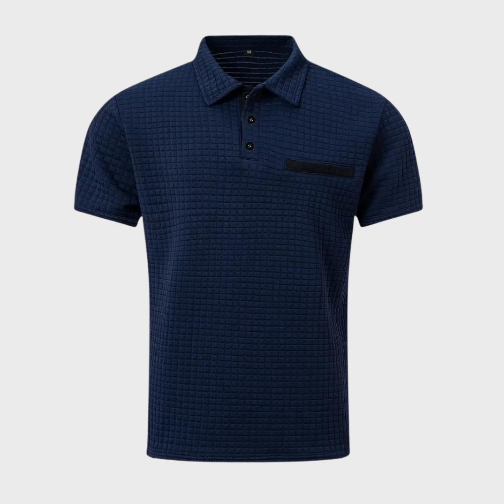 Polo homme – Coupe slim – Maille douce – Finition contrastée