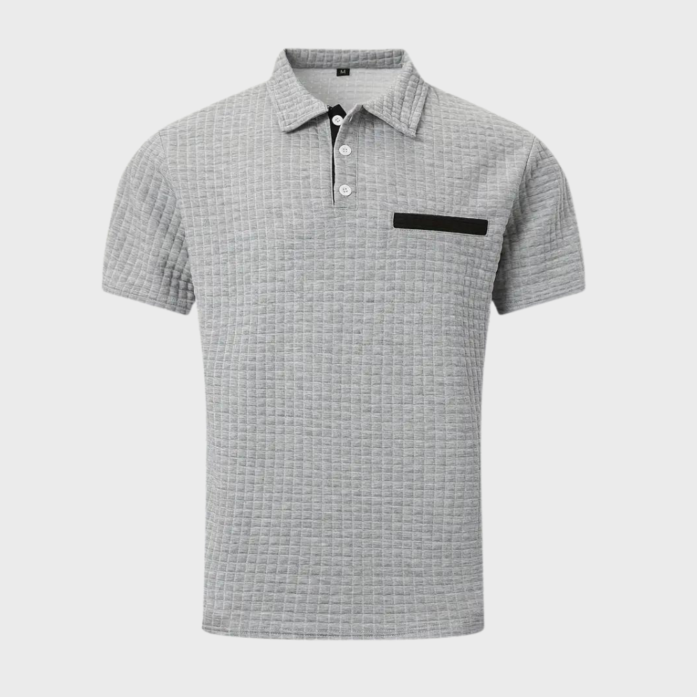 Polo homme – Coupe slim – Maille douce – Finition contrastée
