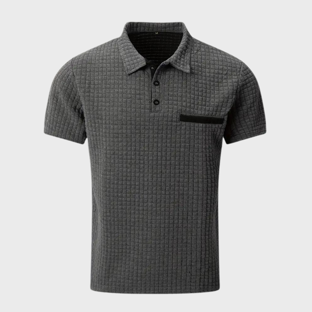 Polo homme – Coupe slim – Maille douce – Finition contrastée