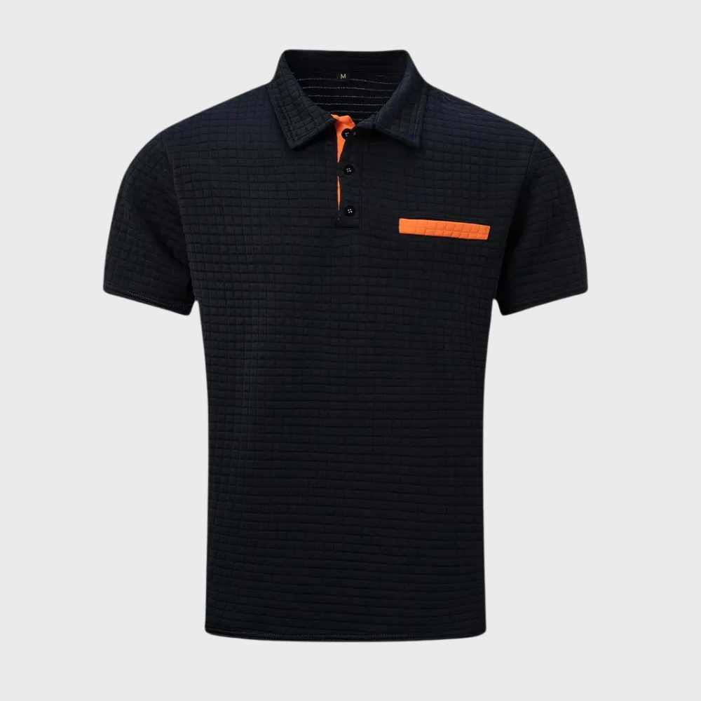 Polo homme – Coupe slim – Maille douce – Finition contrastée