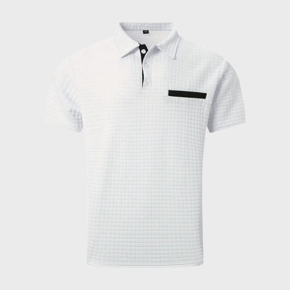 Polo homme – Coupe slim – Maille douce – Finition contrastée