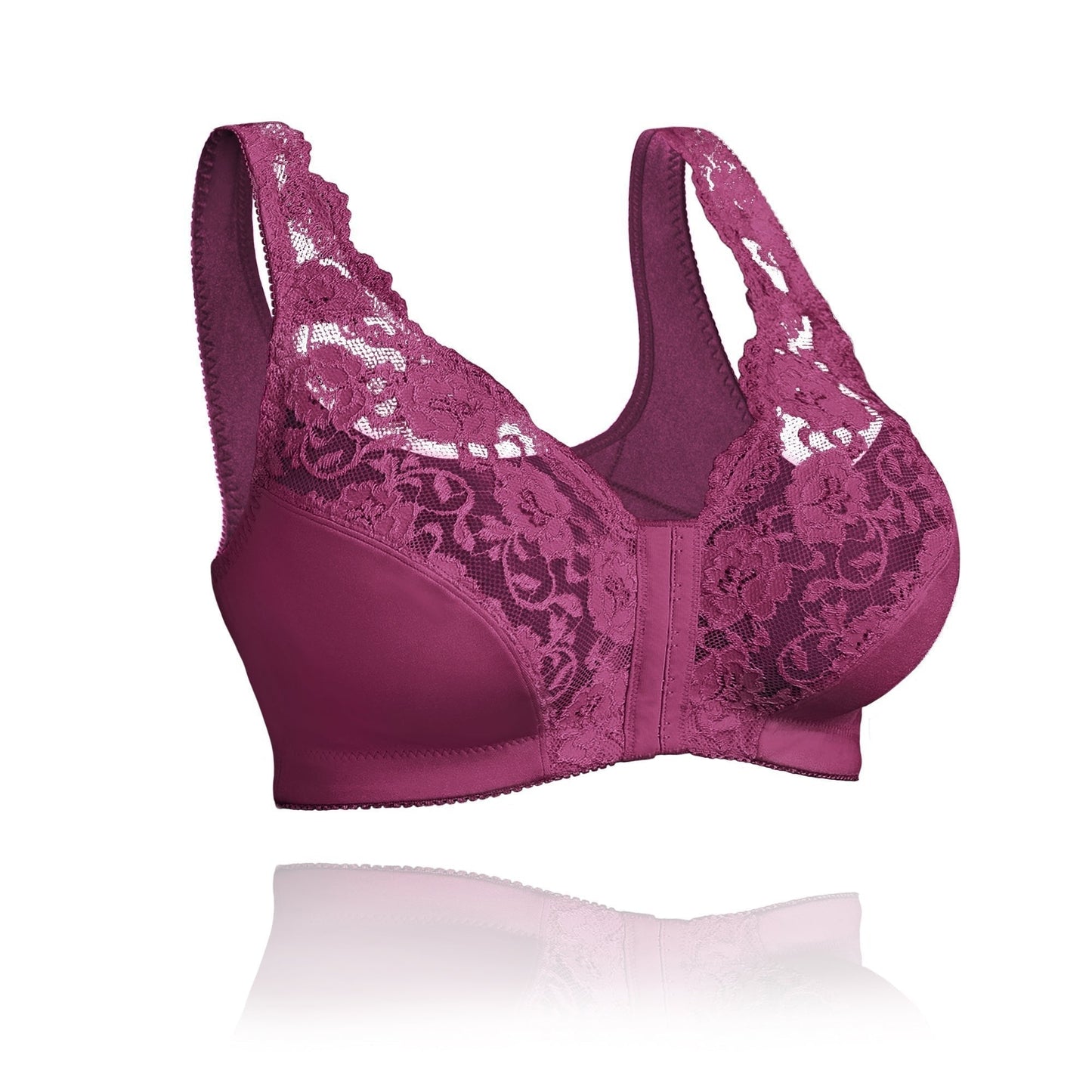 Soutien-gorge femme sans armatures – Maintien doux – Fermeture frontale – Confort respirant
