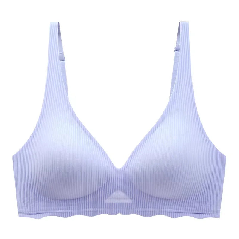 Soutien-gorge femme – Sans couture – Soutien léger – Tissu respirant – Décolleté V