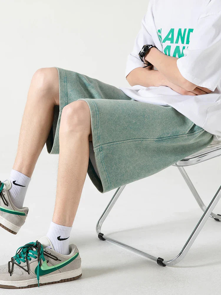 Short pour homme – Coupe décontractée – Taille élastique – Cordon de serrage – Tissu respirant