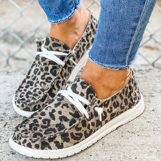 Chaussures femme à lacets – Tissu respirant – Semelle épaisse antidérapante – Style décontracté