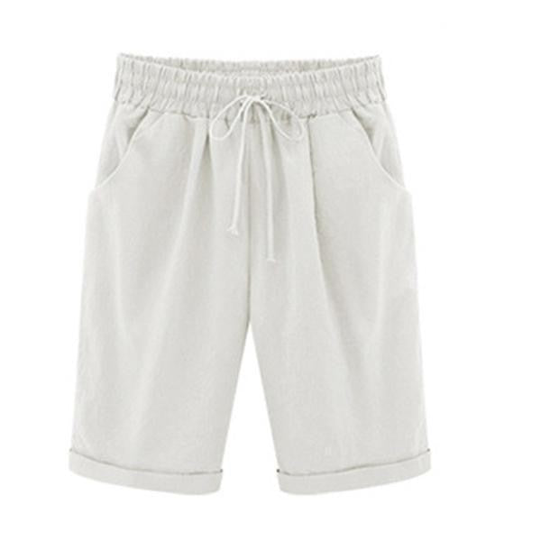 Short Femme – Coupe décontractée – Taille élastique avec poches