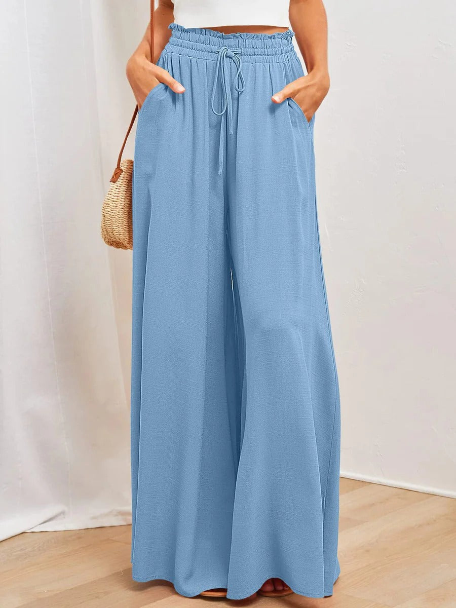 Pantalon femme – Coupe ample – Taille élastique