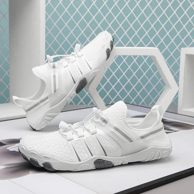 Chaussures aquatiques femme – Ajustement pieds nus – Maille respirante – Semelle tout-terrain