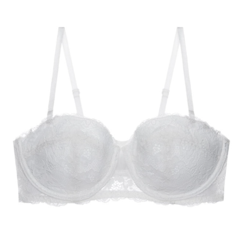 Soutien-gorge balconnet femme – Dentelle raffinée – Armatures – Bretelles réglables