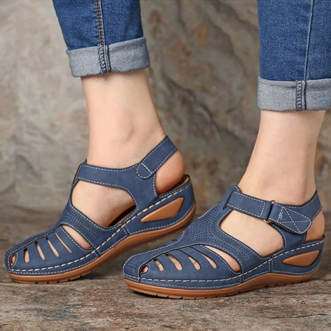 Sandales femme – Ajustement ergonomique – Semelle coussinée – Bride réglable