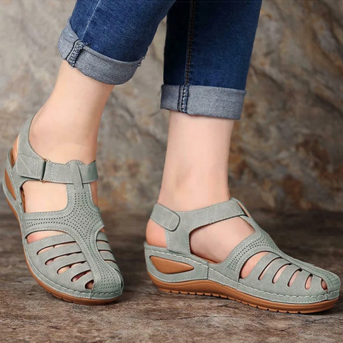 Sandales femme – Ajustement ergonomique – Semelle coussinée – Bride réglable