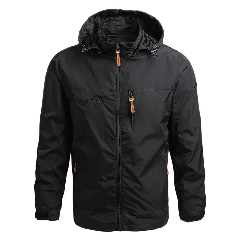 Veste softshell homme – Coupe régulière – Imperméable et coupe-vent – Capuche – Poches zippées