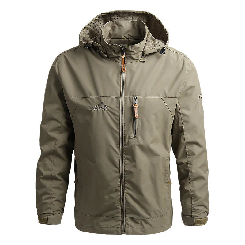 Veste softshell homme – Coupe régulière – Imperméable et coupe-vent – Capuche – Poches zippées