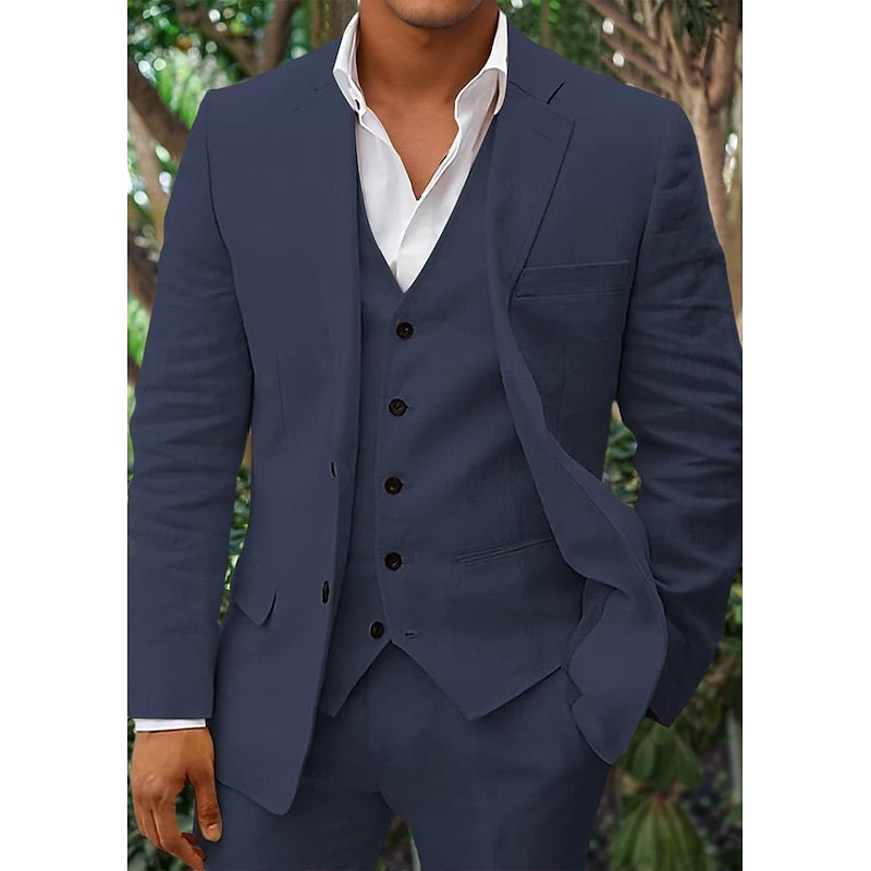 Blazer homme – Coupe ajustée – Tissu respirant – Boutonnage simple – Style formel