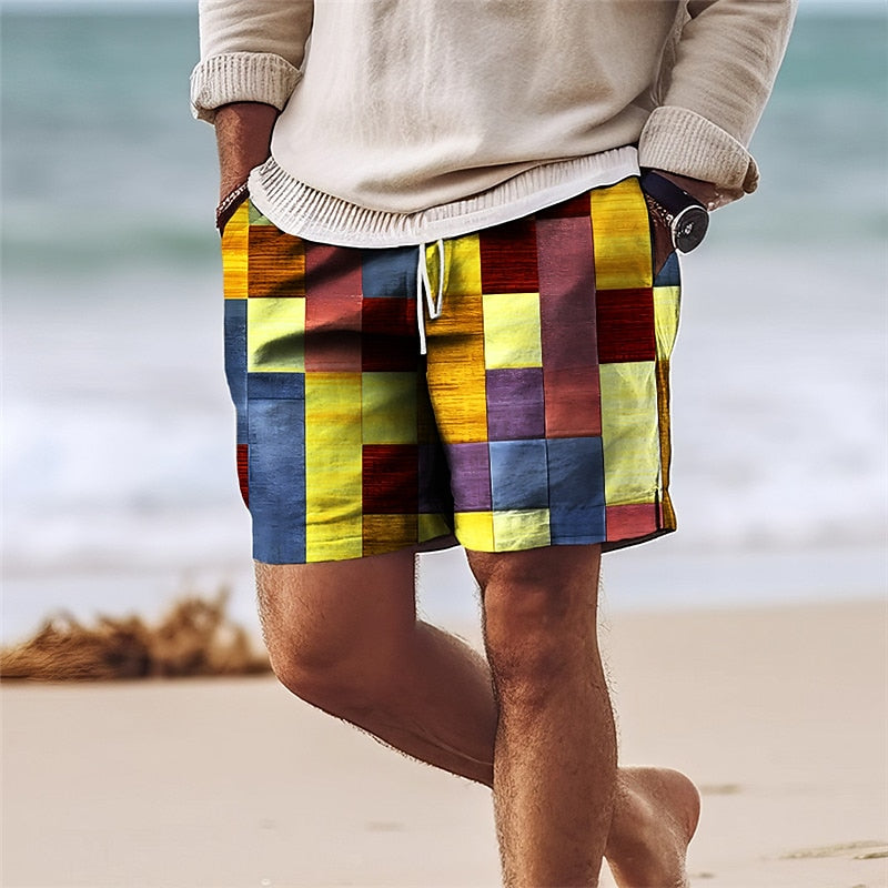 Short de bain homme – Séchage rapide – Coupe régulière – Taille ajustable – Mi-cuisse