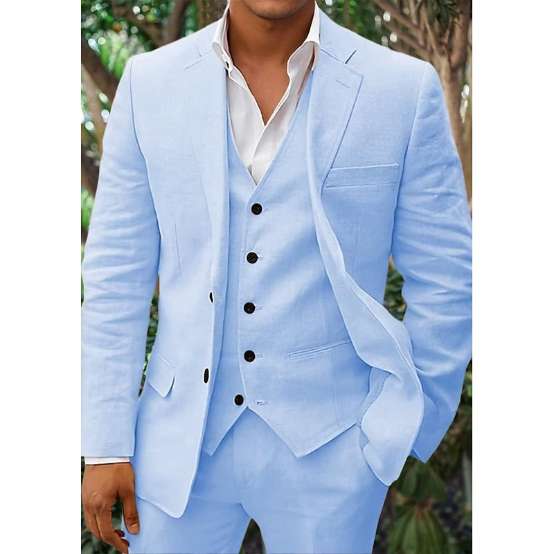Blazer homme – Coupe ajustée – Tissu respirant – Boutonnage simple – Style formel