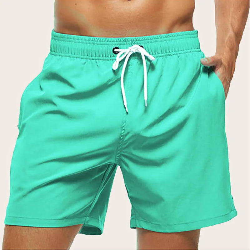 Maillots de bain pour hommes – Séchage rapide – Coupe régulière – Longueur mi-cuisse – Poches
