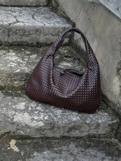 Sac cabas femme – Grand format structuré – Texture tressée – Style minimaliste