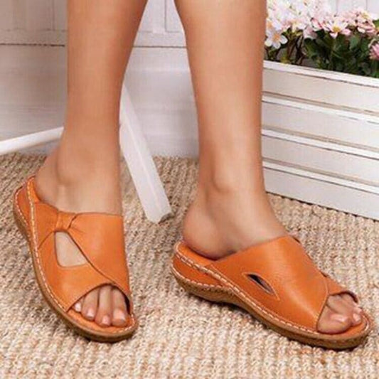 Sandales femme – Semelle plate confortable – Design à brides croisées – Enfilage facile