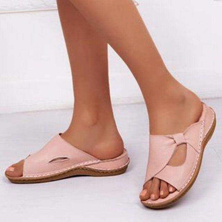 Sandales femme – Semelle plate confortable – Design à brides croisées – Enfilage facile